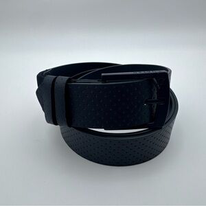Cuater By Travis Mathew Blue Leather Golf Belt Size 41